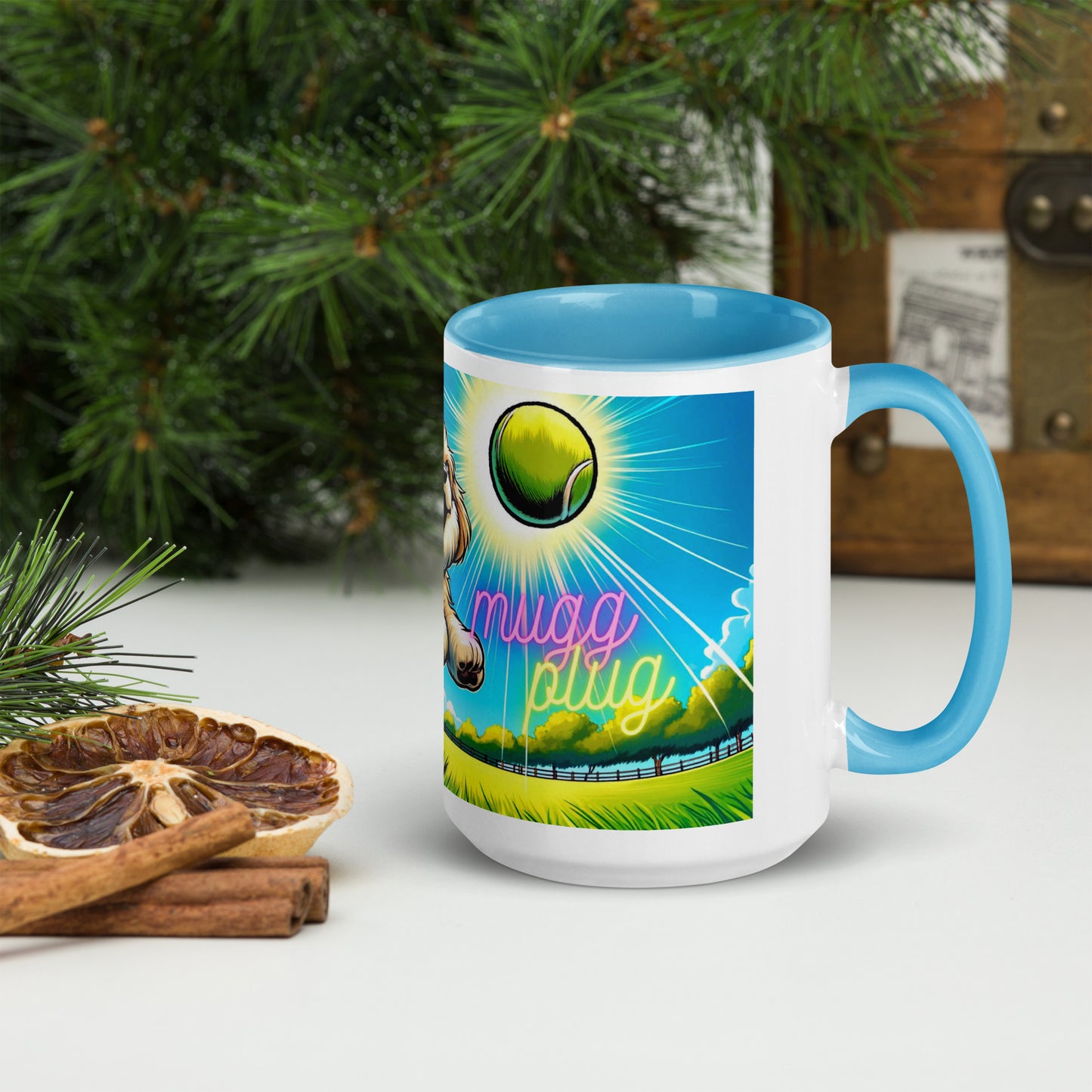 Mug with Color Inside | Puppy frolic