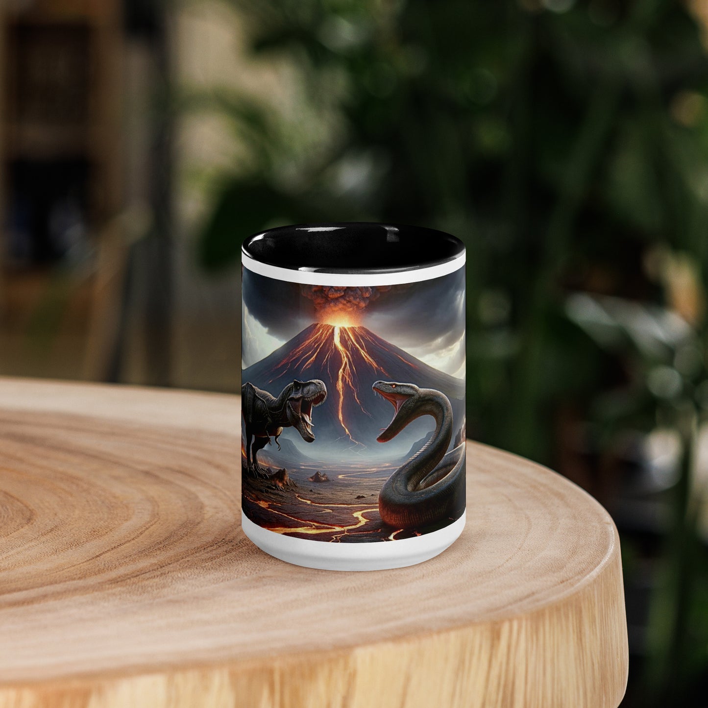 Mug with Color Inside | Prehistoric Fury