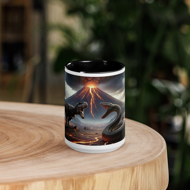 Mug with Color Inside | Prehistoric Fury