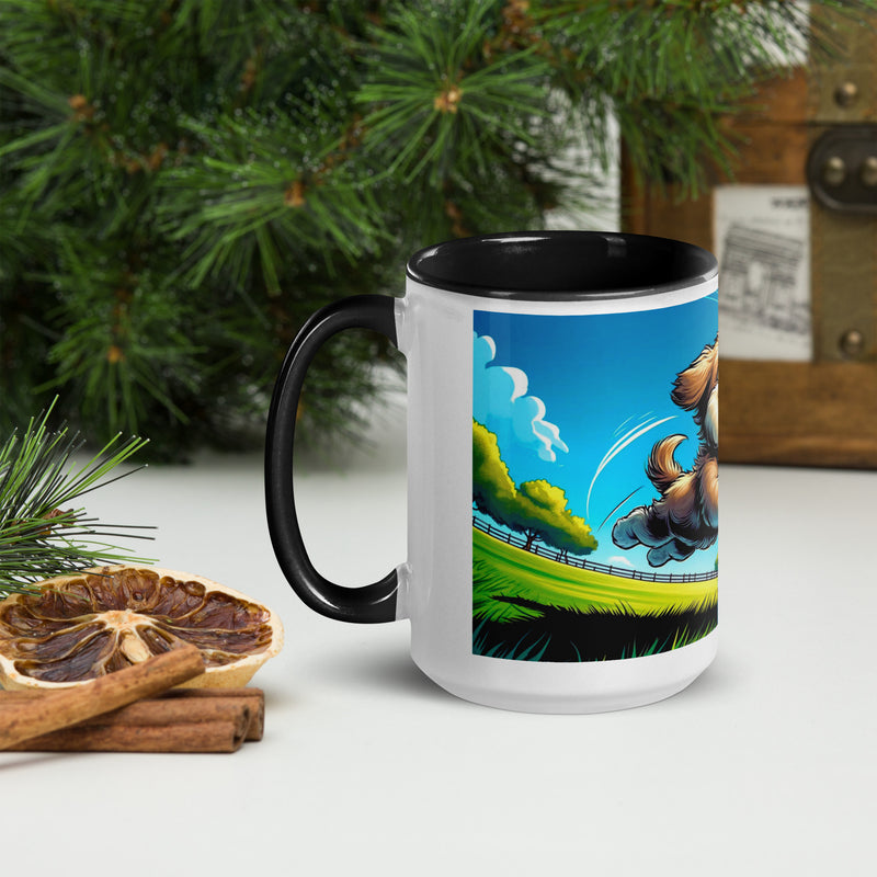 Mug with Color Inside | Puppy frolic