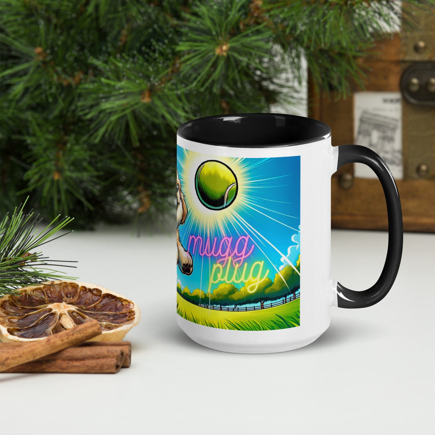 Mug with Color Inside | Puppy frolic