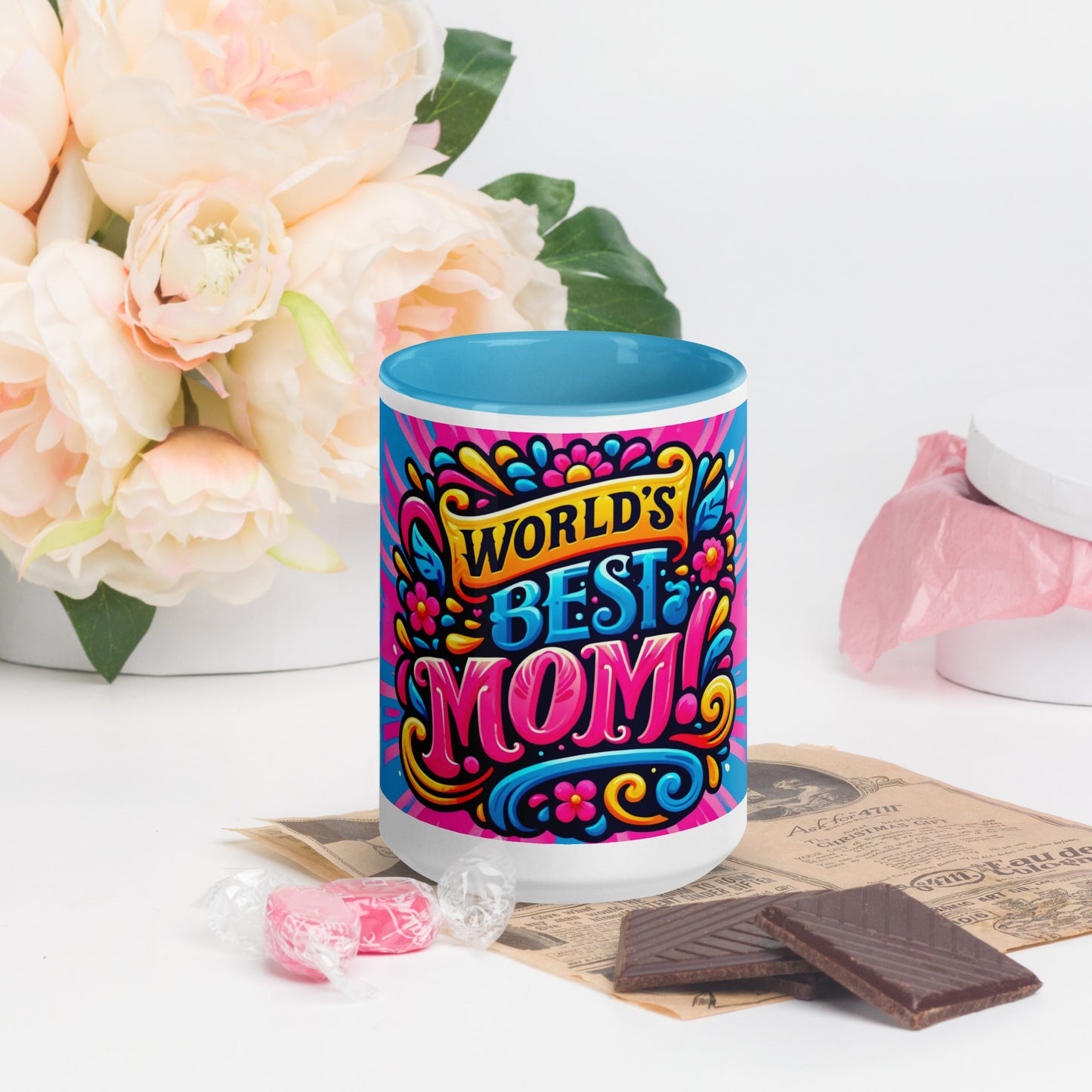Mug with Color Inside | World's Best Mom