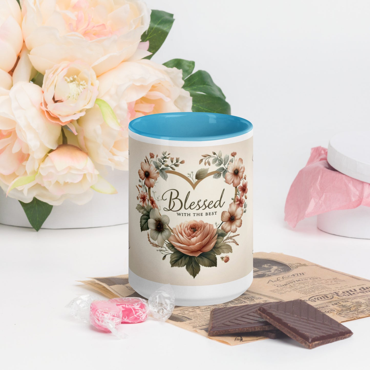 Mug with Color Inside | Blessed with the best