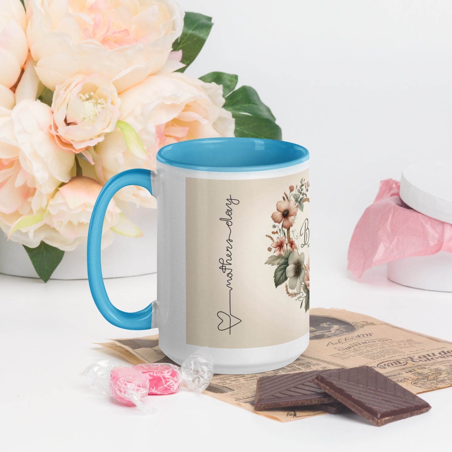 Mug with Color Inside | Blessed with the best