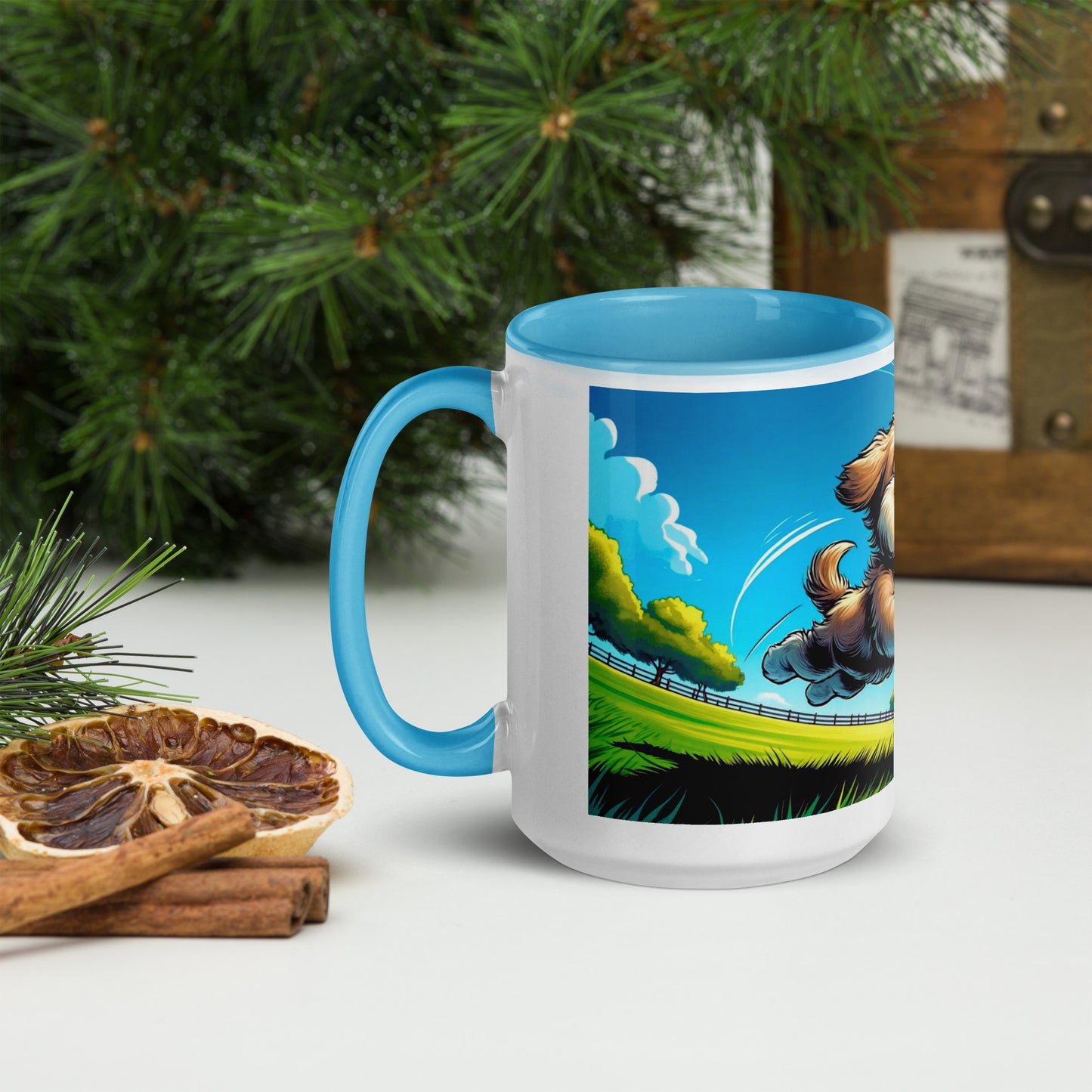 Mug with Color Inside | Puppy frolic
