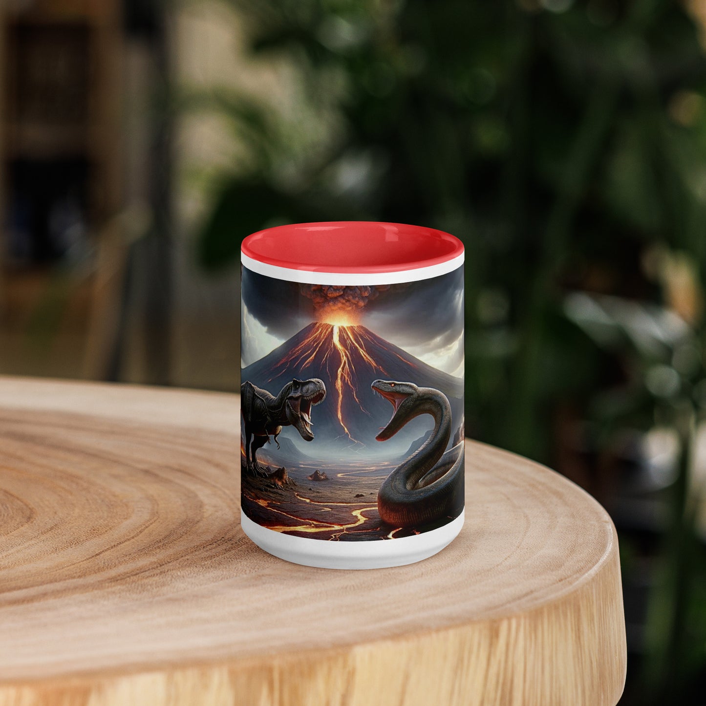 Mug with Color Inside | Prehistoric Fury