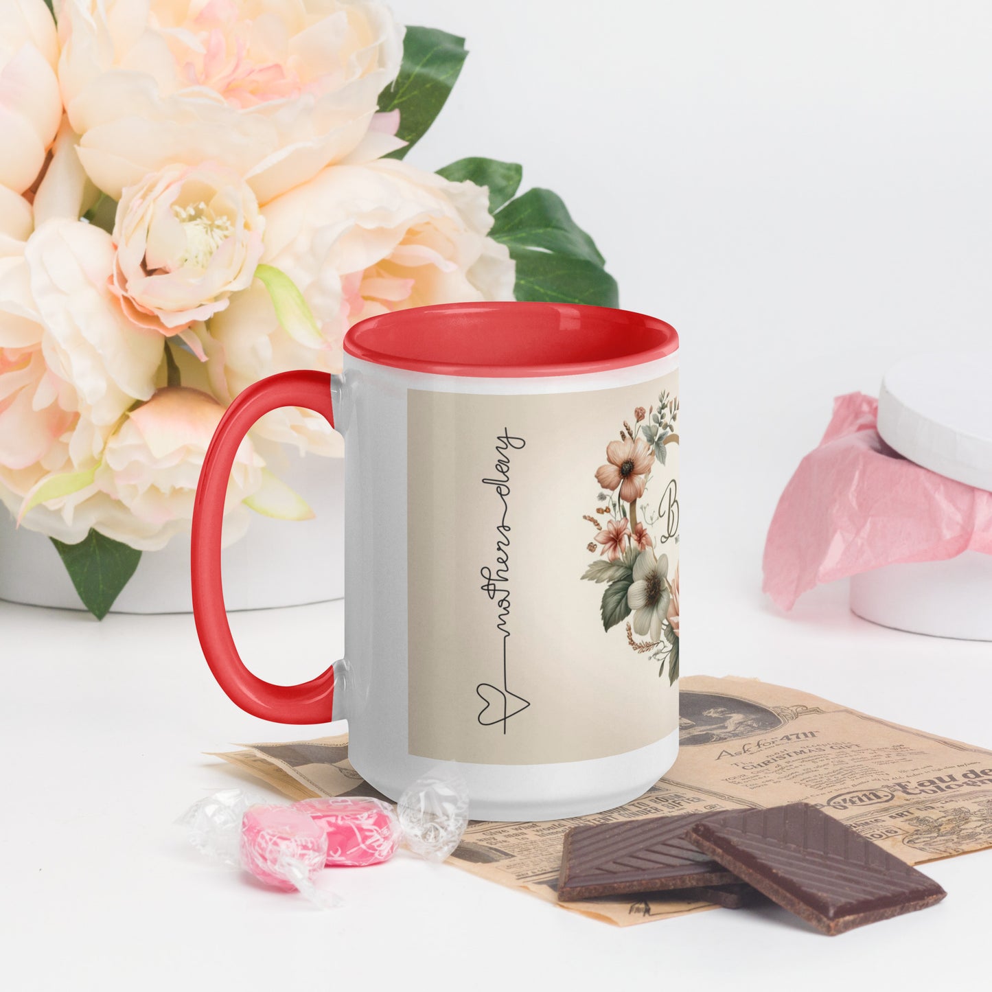 Mug with Color Inside | Blessed with the best